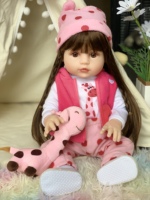 Poupées Reborn articulées de 100 cm avec visage en plastique, en coton, pour enfants de 10 ans et plus, modèle 4 Love