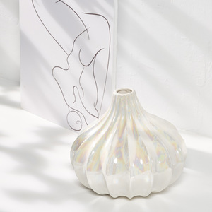 Vase en céramique créatif de style nordique rêveur pour la maison, le séjour, la décoration artistique de fleurs séchées - Product Image 4