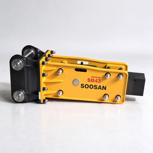 Martillo Hidráulico SOOSAN SB43 Tipo Superior para Excavadoras de 5-12 Toneladas, Accesorio para Demolición de Roca Dura - Product Image 1