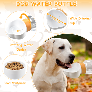Taşınabilir su şişesi seyahat Pet tiryakisi sızdırmaz köpek kase gıda kapları köpek aksesuarları köpekler yavru için içme suyu şişesi - Product Image 3