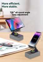 Support de téléphone avec haut-parleur, bras extensible et lumière RGB, support rotatif pour tablette et téléphone – En stock, prêt à l'emploi