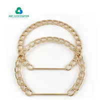 Bolso barato y de alta calidad, bolso con marco de arco, mango de elevación de Metal, cadena de aluminio para bolso de mujer