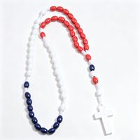 Collier pendentif croix en bois naturel en gros, breloque à tenir à la main, accessoires de bijoux DIY, religieux unisexe