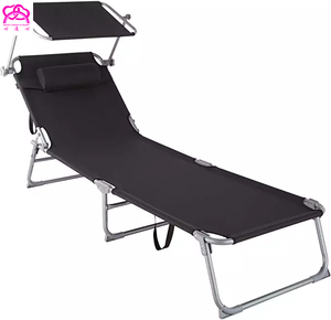 Chaise de plage pliable, lit réglable, jardin Camping, chaise de soleil, loisirs, Portable, Camping, fauteuil inclinable, lit de plage - Product Image 1