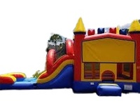 Château gonflable aquatique d'été, toboggan aquatique, château rebondissant pas cher, combo château de saut, extérieur, PVC, écologique