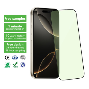 Chất lượng cao 2.5D bảo vệ mắt chống ánh sáng màu xanh kim cương như kính carbon điện thoại di động điện thoại màn hình phim cho iPhone 16 15 14 - Product Image 1