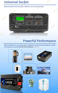 Top Verkoop 5000W Pure Sinus Omvormer Dc 24V 48V 60V 72V Naar Ac 110V 220V Omvormer Omvormer Zonne-Energie Auto Inverter - Product Image 5