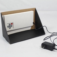 Compteur de papier POP d'affichage de table en carton ondulé personnalisé avec lecteur vidéo LCD pour utilisation en magasin