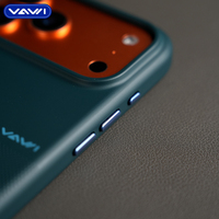 Étui de téléphone VAWI B403 antichoc en PC avec motif antidérapant, logo personnalisé, pour iPhone 15 16 17 Pro Max, coque magnétique