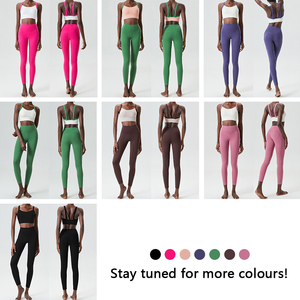 Conjunto de <span class=keywords><strong>Ropa</strong></span> Deportiva para Mujer, Conjunto de <span class=keywords><strong>Ropa</strong></span> Deportiva Activa con Espalda Descubierta, Estilo Fitness, Gimnasio, Yoga, Talla Grande, Nuevo Diseño, LP445, 1 Unidad - Product Image 5