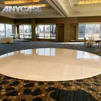 Piste de danse Offres Spéciales circulaire 16ft Portable Dance Floor 20ft White Round pour mariage