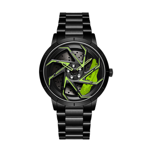Reloj de Volante de Coche Personalizado de Metal para Hombre, Velocímetro con Banda de Acero Inoxidable - Product Image 3