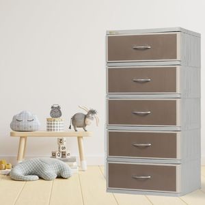 T666 Armoire à tiroirs à 3 étages Organisateur de rangement durable pour la maison, le bureau, la chambre à coucher Meuble polyvalent peu encombrant avec tiroirs - Product Image 5