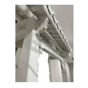 Enrejado de Madera Oriental Rectangular Pintado Resistente a la Putrefacción Decoración de Jardín - Product Image 1