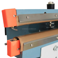 COLORDOWELL FRE-650*2 Machine de scellage thermique semi-automatique électrique à cadre en aluminium pour sacs et pochettes alimentaires en plastique, longueur de pied 650 mm