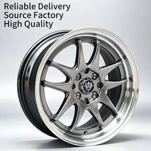ล้อแม็กซ์ FLowtone รุ่น <span class=keywords><strong>Te37</strong></span> ความแข็งแรงสูง ขนาด 15 นิ้ว 4X100/114.3 มม. สีเงิน ลายหลายก้าน สำหรับรถยนต์ - Product Image 1