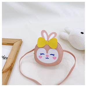 Großhandel niedlichen Pu Leder Mode Mädchen Baby Cartoon Kaninchen Ohr Umhängetaschen Schöne Kinder Münze Geldbörse Zubehör Handtaschen - Product Image 5
