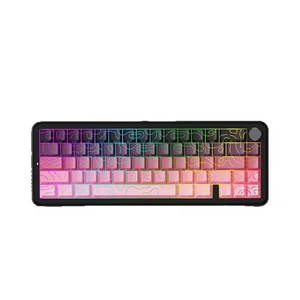 Teclado Mecánico de Eje Magnético, Personalizado con Grabado Lateral, Contorno de Aleación de Aluminio, Tecla Mecánica para Juegos E-sports RT - Product Image 1