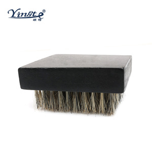 Brosse à chaussures carrée Yinste en bois massif avec poils de porc pour le nettoyage et l'entretien - Product Image 1