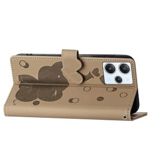 Custodia a Portafoglio in Pelle con Design Elefante per Redmi NOTE 14 Pro 4G 5G 14C 13 13C 12 11S 10 Pro Plus <span class=keywords><strong>Xiaomi</strong></span> 14T 13T 11 Lite <span class=keywords><strong>11T</strong></span> - Product Image 5