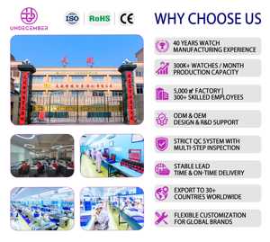 Undecember toptan erkek deri günlük kuvars saat komple takvim kuvars saatler aydınlık ile kol saati - Product Image 3