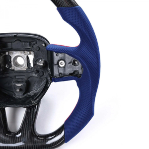Volante de Repuesto Premium para Infiniti Q50, Lexus, <span class=keywords><strong>Audi</strong></span> y Honda con Fibra de Carbono en Forma de Panal y Alcántara - Product Image 5