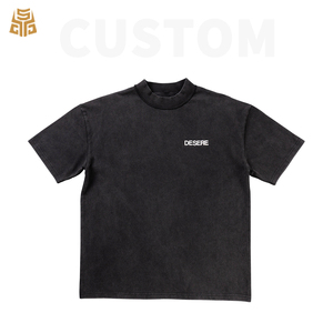 Maglietta da <span class=keywords><strong>uomo</strong></span> in <span class=keywords><strong>cotone</strong></span> 100% con lavaggio acido da <span class=keywords><strong>uomo</strong></span> 280Gsm con serigrafia personalizzata Streetwear Design moda t-Shirt oversize - Product Image 1