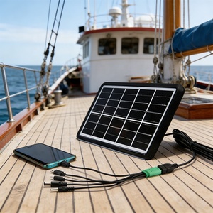 แผงโซลาร์เซลล์ขนาดเล็ก ALECTER 3W 4W 6W 8W 3-5V โมโนคริสตัลไลน์ซิลิคอน IP65 กันน้ำ สำหรับกล้องวงจรปิดภายนอกอาคาร ได้รับมาตรฐาน CE ROHS - Product Image 1