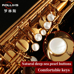 Populaire Grade Classique Structure Or Laque X3-II Mib Alto Baryton Instrument À Vent Saxophone - Product Image 4