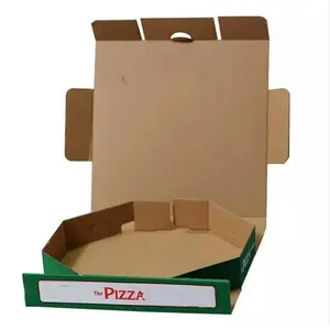 Scatola per pizza artigianale moderna grande ondulata ecologica personalizzata 1115 pollici 33x33 cm