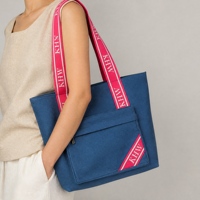 Sac fourre-tout en toile recyclée robuste et écologique, imprimé sur mesure en gros, grand format, entièrement imprimé, réutilisable pour les courses, en coton