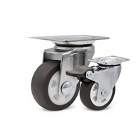 Roulettes en caoutchouc TPR silencieuses sans roulement de 1, 2, 125 et 15 pouces avec protections filetées pour poussettes et meubles – Vente en gros