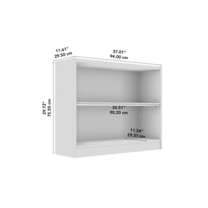 Heavy-Duty Small 2-<b>Shelf</b> Bookcase with Adjustable <b>Shelf</b>, FSC- BSCI/ISO9001 Certified Low for Home Office Bulk Supplier - Product Image 3