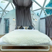 Dôme géodésique sur mesure, tentes dôme géodésiques, glamping, jardin, dôme en verre polycarbonate