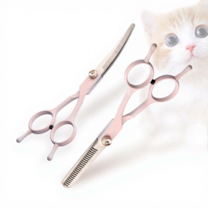 Tijeras de Aseo para Mascotas, Acero Inoxidable, Curvas/Holgadas/Dentadas, 7 Pulgadas, Tijeras de Aseo para Perros - Product Image 4