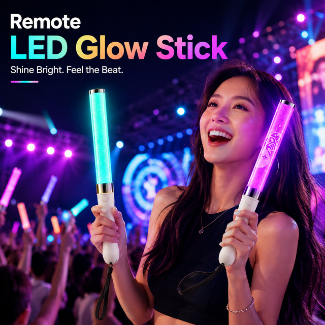 Longstargift Custom KPOP Music Festival Event Production Brand Promotion OEM ODM Bulk Project Supply LED Glow Stick