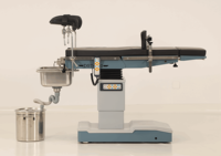 Table d'opération électrique de luxe MT Medical à double commande en fibre de carbone, compatible C-arm, avec réinitialisation à un clic et frein électrique