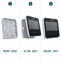 Thermostat à écran tactile T9200-TF20-1JS0, ventilateur 3 vitesses, vanne marche/arrêt, 2 ou 4 tuyaux, FCU, Modbus, BACnet, prix Red Dot Design Award, contrôle HVAC