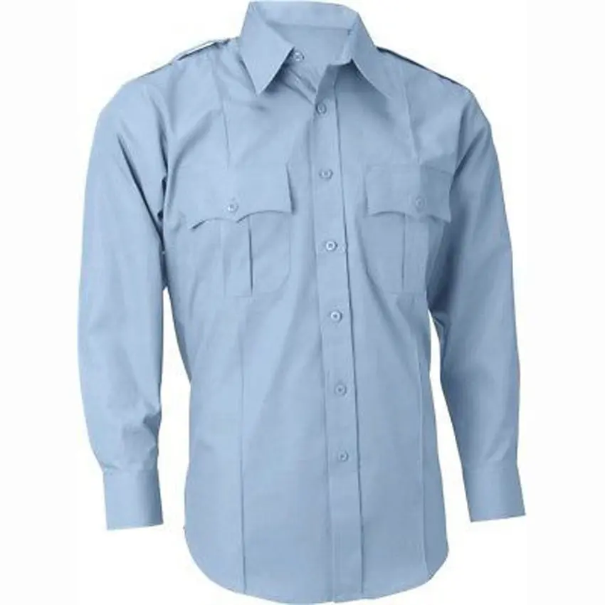 Custom High Quality Security Long sleeve Shirts Navy blue Uniform