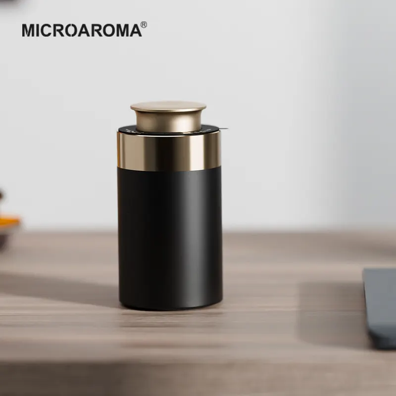 Microaroma diskon besar disesuaikan mewah hitam emas aluminium H14 penyebar Aroma