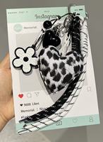 Aksesoris Gantungan Kunci Kamera Bunga Motif Leopard Cina Cinta Gadis Hadiah Kecil Bintang Fashion Gantungan Kunci Tali Anyaman Buatan Tangan Kustom