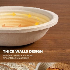 Juego <span class=keywords><strong>de</strong></span> 2 cestas <span class=keywords><strong>de</strong></span> fermentación <span class=keywords><strong>de</strong></span> pan <span class=keywords><strong>de</strong></span> <span class=keywords><strong>pulpa</strong></span> <span class=keywords><strong>de</strong></span> <span class=keywords><strong>madera</strong></span>, redondas <span class=keywords><strong>de</strong></span> 9 pulgadas, <span class=keywords><strong>de</strong></span> 2.2 lb, para masa madre, con forro, antiadherentes, para masa - Product Image 3