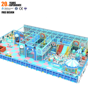 Nouveau produit : aire de jeux intérieure pour enfants sur le thème des macarons, à vendre avec toboggan et piscine à balles - Product Image 1