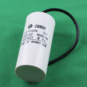 CBB60 ตัวเก็บประจุแบบวิ่ง 120UF 250V AC 50 60Hz สายหุ้มฉนวนสำหรับมอเตอร์ - Product Image 3