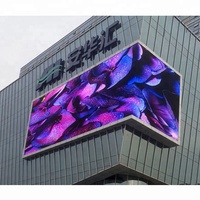 P5 P10 Tampilan LED Warna Penuh RGB Kualitas Tinggi Luar Ruangan untuk Video Komersial dan Film Modul Dot Kustom Piksel