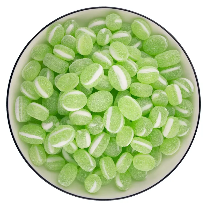 Private Label Hard Candy Fresh Natural Mint Sweet Green Small Pieces Of Sweet