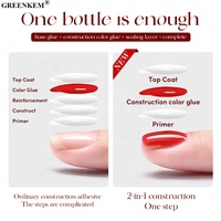 Gel de construction pour ongles 4 couleurs rouge Saint-Valentin, sans TPO ni HEMA, sûr et facile à utiliser, vernis à ongles UV professionnel, gel de construction.