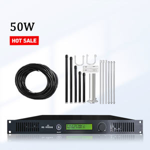 50W 50ワット プロフェッショナルラジオ局<span class=keywords><strong>FM</strong></span>送信機 1/<span class=keywords><strong>2</strong></span>波GPアンテナ付き 教会用オーディオ<span class=keywords><strong>FM</strong></span>送信機 - Product Image 1
