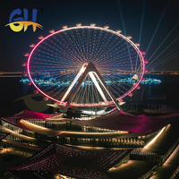 Fabricant chinois d'attractions de fête foraine, Roue de Manège géante de 128 m, manèges de parc d'attractions à vendre