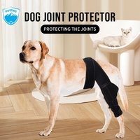Attelle de genou pour chien en néoprène respirant et réglable avec logo personnalisé pour soulager la douleur liée à la déchirure du ligament croisé avant, à la dysplasie de la hanche et à l'arthrite